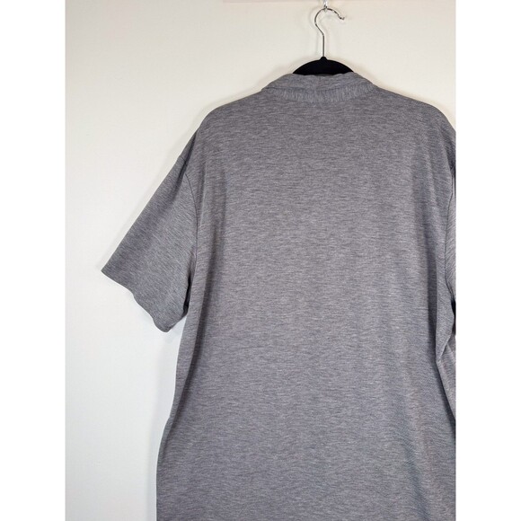 Vuori Mens Polo Shirt Gray Short Sleeve Performance Stretch Golf Preppy 2XL XXL - Picture 8 of 9